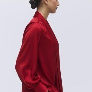 Tie Neck Shifon Blouse